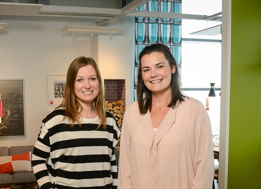 Valgerður María og Fjóla Kristín