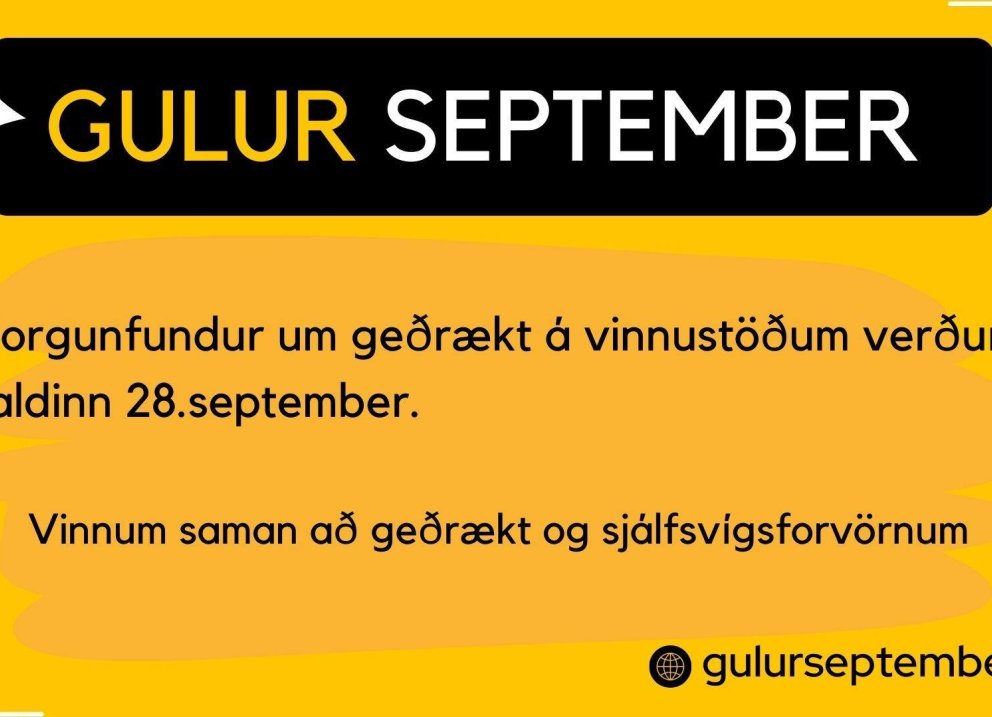 Er allt í gulu á þínum vinnustað? Morgunfundur 28. september