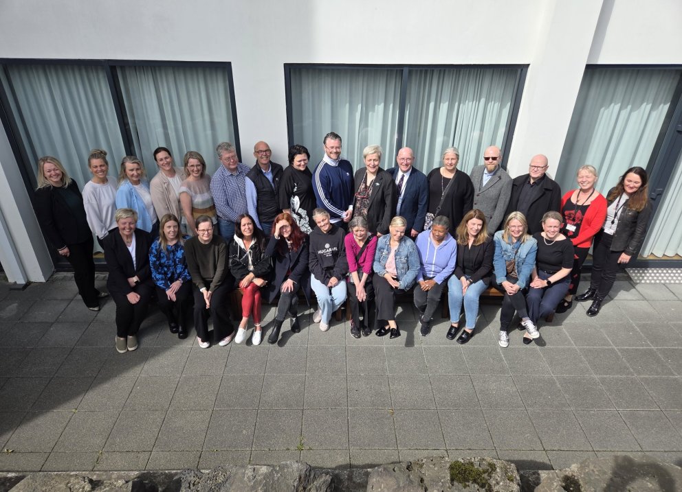 Styrkhafar ásamt Vigdísi forstjóra og Jónínu sviðsstjóra.