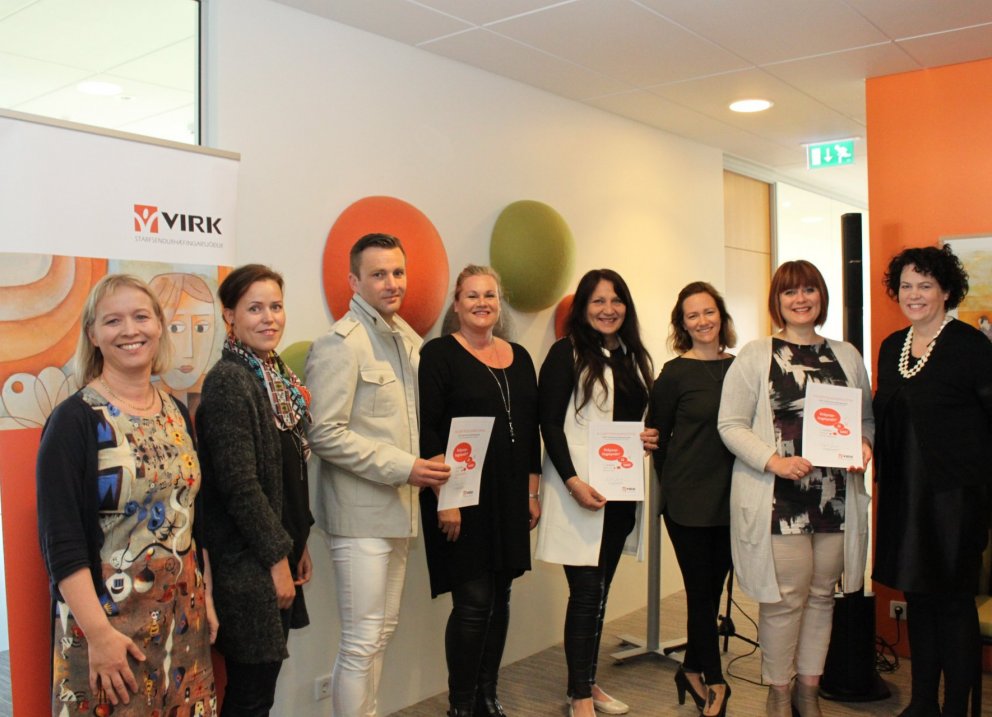 Vigdís og verðlaunahafarnir