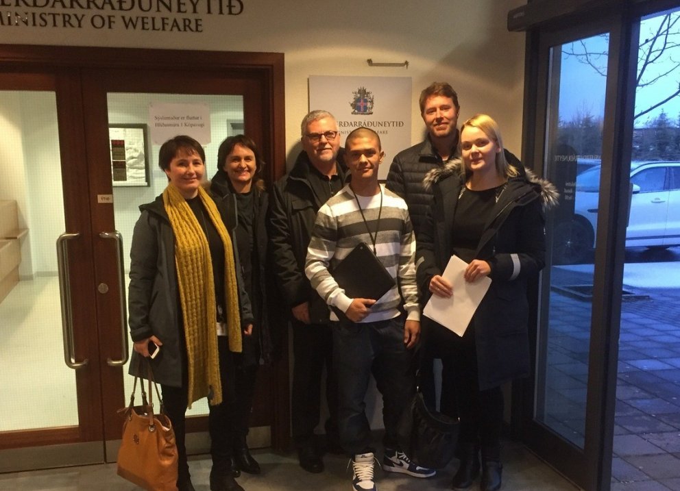 Nýkomin af fundi með ráðherra