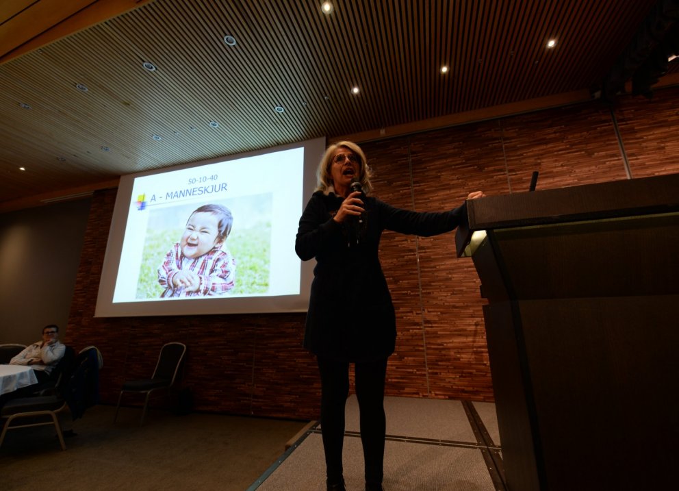 Edda Björgvins fór á kostum