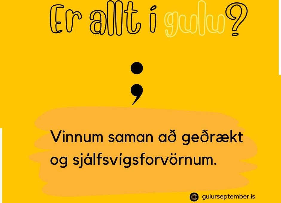 Er allt í gulu á þínum vinnustað?