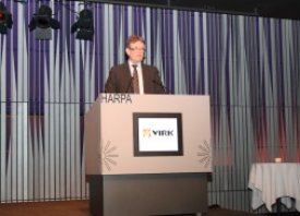 Guðbjartur Hannesson velferðarráðherra ávarpar ársfund VIRK