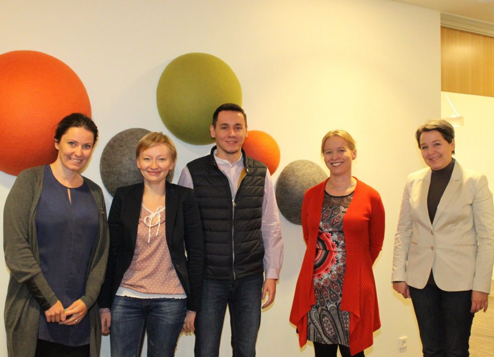 Ása Dóra, Marta, Hubert, Vigdís og Malgorzata