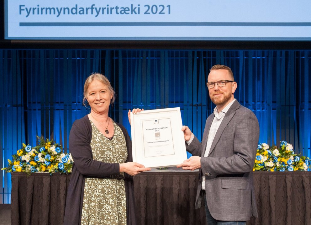 Vigdís framkvæmdastjóri VIRK og Ragnar Þór formaður VR